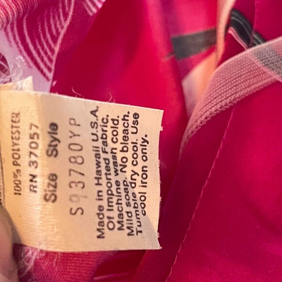 Vtg Nani Hawaiian Womens Shirt Purple Floral Smock Small - Picture 7 of 7
